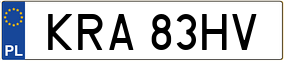 Trailer License Plate